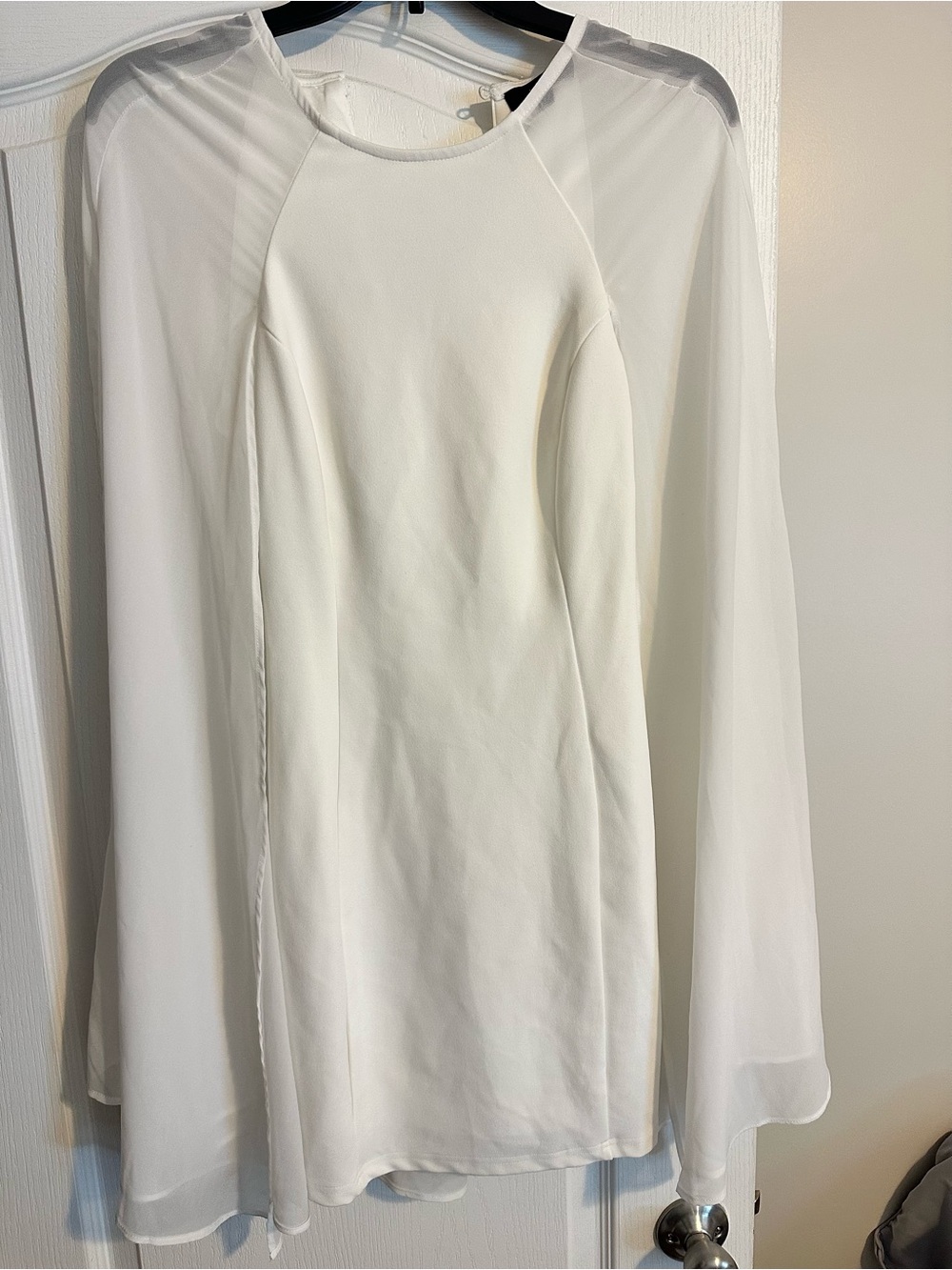 Lulu's White Cape Mini Dress